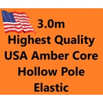 3.0m Highest Quality USA Amber Core Hollow Pole Elastic 3.0m Highest Quality USA Amber Core Hollow Pole Elastic