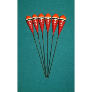6 x Assorted Pole Floats Pack 338R6