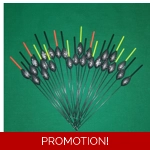 'MATCH RANGE' CLEARANCE x 25 Pole Floats (SRG006)