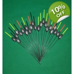 'MATCH RANGE' CLEARANCE x 23 Pole Floats (SRG006)