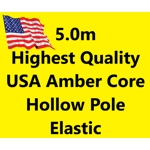 5.0m Highest Quality USA Amber Core Hollow Pole Elastic 5.0m Highest Quality USA Amber Core Hollow Pole Elastic
