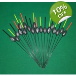 'MATCH RANGE' CLEARANCE x 19 Pole Floats (SRG006)