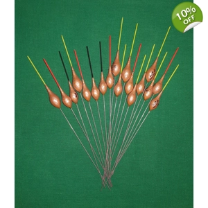 'MATCH RANGE' CLEARANCE x 18 Pole Floats (SRG031)