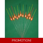 'MATCH RANGE' CLEARANCE x 12 Pole Floats (SRG031)