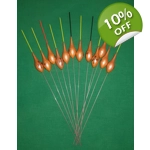 'MATCH RANGE' CLEARANCE x 12 Pole Floats (SRG031)