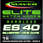 Elite Match Hooks - ES40 Pack of 10 Barbless Hooks