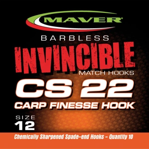 Invincible - CS22 Pack of 10 Barbless Hooks