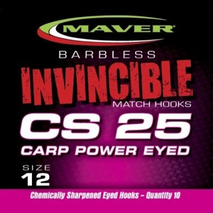 Invincible - CS25 Pack of 10 Barbless Hooks