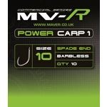 MV-R Power Carp 1 Hooks - Pack of 10 Barbless Hooks