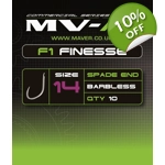 MV-R F1 Finesse Hooks - Pack of 10 Barbless Hooks