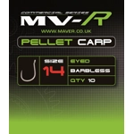 MV-R Pellet Carp Hooks - Pack of 10 Barbless Hooks
