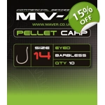 MV-R Pellet Carp Hooks - Pack of 10 Barbless Hooks