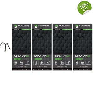 MV-R UK Hooks To Nylon BAYONET Ready Rig 4"