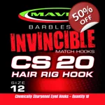 Invincible - CS20 Pack of 10 Barbless Hooks