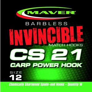 Invincible - CS21 Pack of 10 Barbless Hooks