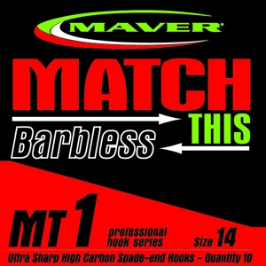 Match This - MT1 Pack of 10 Barbless Hooks