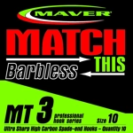 Match This - MT3 Pack of 10 Barbless Hooks