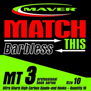 Match This - MT3 Pack of 10 Barbless Hooks