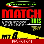 Match This - MT4 Pack of 10 Barbless Hooks