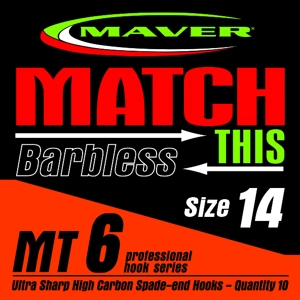 Match This - MT6 Pack of 10 Barbless Hooks