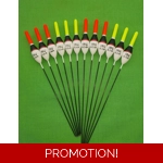 12 x Assorted Pole Floats Pack N