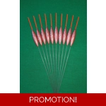 SRG003 Pack of 10 High Quality Pole Floats Chianti Wire Stem Various Sizes Ava..