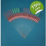 SRG003 Pack of 22 High Quality Pole Floats Chianti Wire Metal Stem