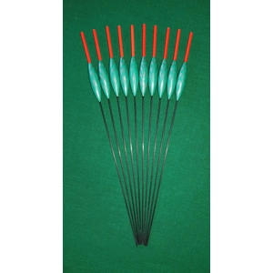 SRG004 Pack of 10 High Quality Pole Floats Chianti Carbon Stem Various Sizes Available