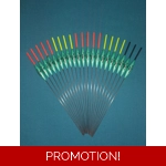 SRG004 Pack of 21 High Quality Pole Floats Chianti Carbon Stem