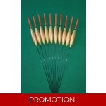 SRG005 Pack of 10 High Quality Pole Floats Chianti Nitinol Stem Various Sizes ..