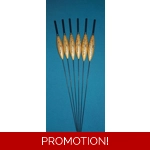 SRG005 Pack of 6 High Quality Pole Floats Chianti Black Tip Nitinol Stem