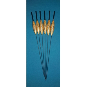 SRG005 Pack of 6 High Quality Pole Floats Chianti Black Tip Nitinol Stem