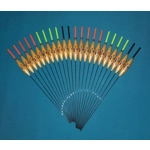 SRG005 Pack of 22 High Quality Pole Floats Chianti Nitinol Stem