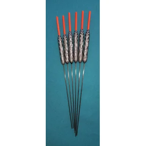 SRG009 Pack of 6 High Quality Pole Floats Pencil Red Tip Carbon Stem