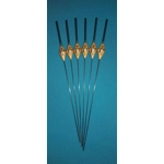 SRG010 Pack of 6 High Quality Pole Floats Diamond Black Tip Carbon Stem