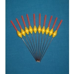 SRG013 Pack of 10 High Quality Pole Floats Diamond Margin Fiberglass Stem Vari..