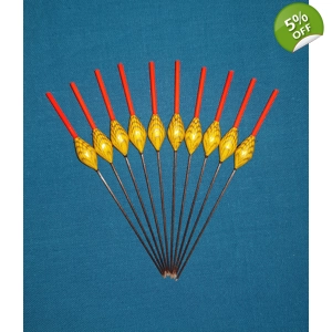 SRG013 Pack of 10 High Quality Pole Floats Diamond Margin Fiberglass Stem Various Sizes Available