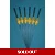SRG013 Pack of 6 High Quality Pole Floats Diamon..