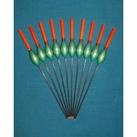 SRG014 Pack of 10 High Quality Pole Floats Margin X Strong Fiberglass Stem Var..