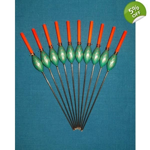 SRG014 Pack of 10 High Quality Pole Floats Margin X Strong Fiberglass Stem Various Sizes Available