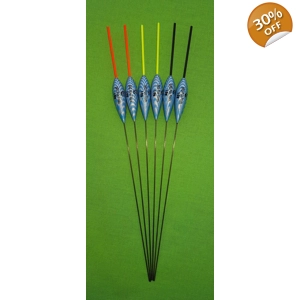 SRG016 Pack of 6 High Quality Pole Floats River Carbon Stem Various Sizes Available