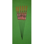 SRG018 Pack of 6 High Quality Pole Floats F1 Nitinol Stem Red Tip