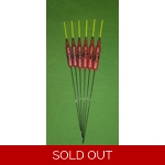 SRG018 Pack of 6 High Quality Pole Floats F1 Nitinol Stem Yellow Tip