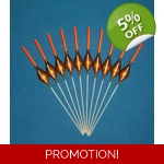 SRG019 Pack of 10 High Quality Pole Floats Diamond Extra Tough Various Sizes A..