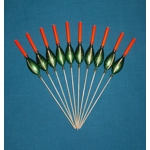 SRG020 Pack of 10 High Quality Pole Floats All Round Extra Tough Various Sizes..