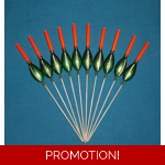 SRG020 Pack of 10 High Quality Pole Floats All Round Extra Tough Various Sizes..