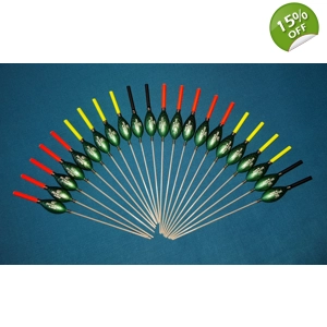 SRG020 Pack of 22 High Quality Pole Floats All Round Extra Tough
