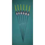 SRG022 Pack of 6 High Quality Pole Floats All-round Yellow Tip Nitinol Stem