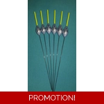 SRG022 Pack of 6 High Quality Pole Floats All-round Yellow Tip Nitinol Stem