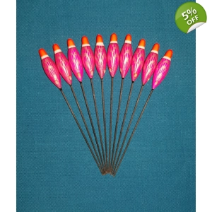 SRG025 Pack of 10 High Quality Pole Floats In-line Shallow Dibber Various Sizes Available